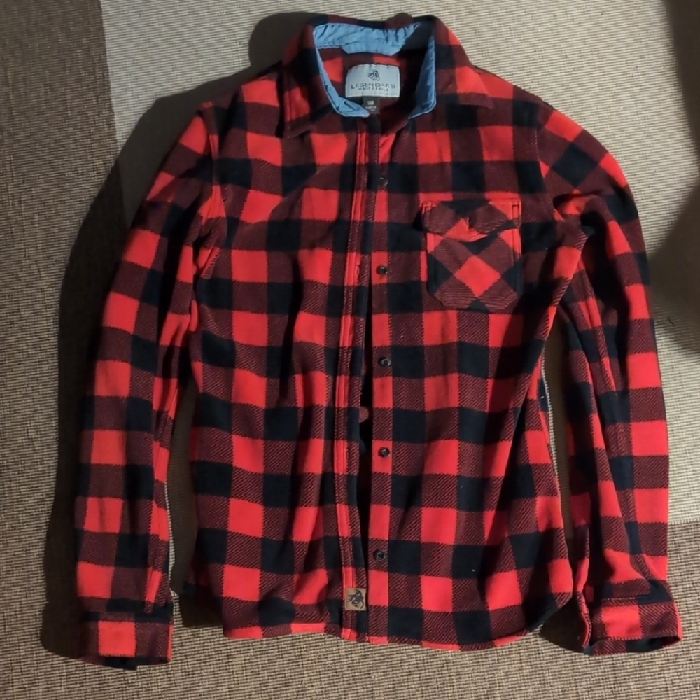 Legendary Whitetails Red and Black Plaid Women's Top